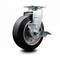 Service Caster 6 Inch Rubber on Aluminum Swivel Caster with Roller Bearing and Brake SCC SCC-20S620-RAR-TLB - alternate 1